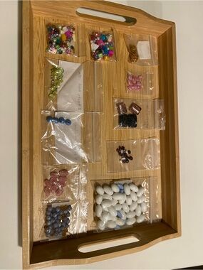 BEAD BUNDLE - and assortment of vintage beads and stones